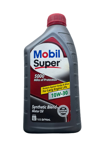 Aceite para Motor Mobil Super Sintetic Blend Multigrado SAE 10W30 (946 mL)