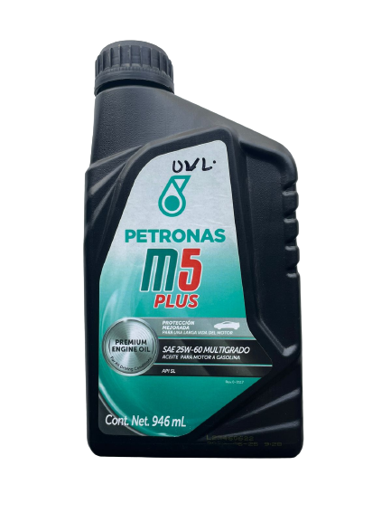 Aceite para Motor Petronas Multigrado Alto Kilometraje SAE 25W60 (946 mL)