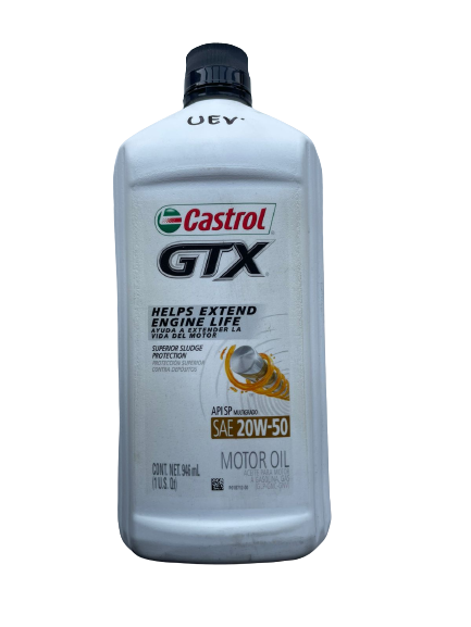 Aceite para Motor Castrol GTX Multigrado SAE 20W50 (946 mL)