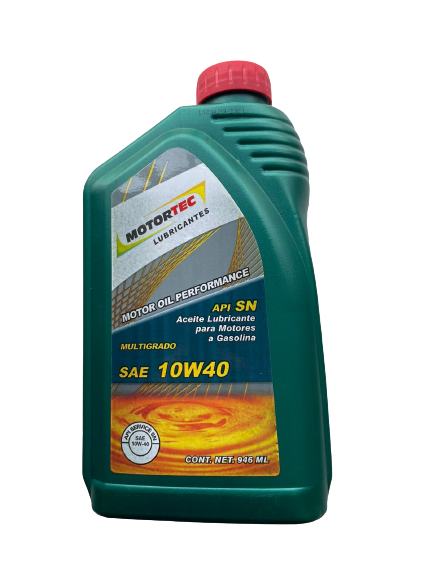 Aceite para Motor Motortec Multigrado SAE 10W40 (946 mL)