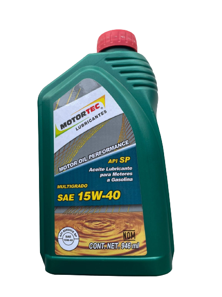 Aceite para Motor Motortec Multigrado SAE 15W40 (946 mL)