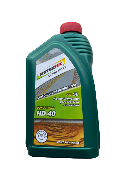 Aceite para Motor Motortec Monogrado SAE 40 (946 mL)