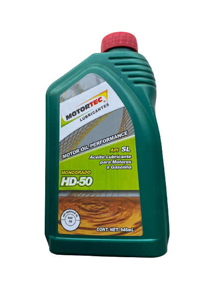 Aceite para Motor Motortec Monogrado SAE 50 (946 mL)